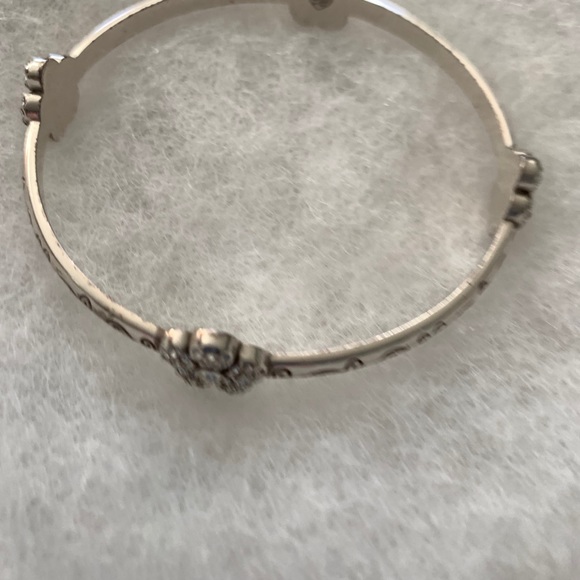 Brighton Le Vie silver bangle bracelet floral - Picture 5 of 8